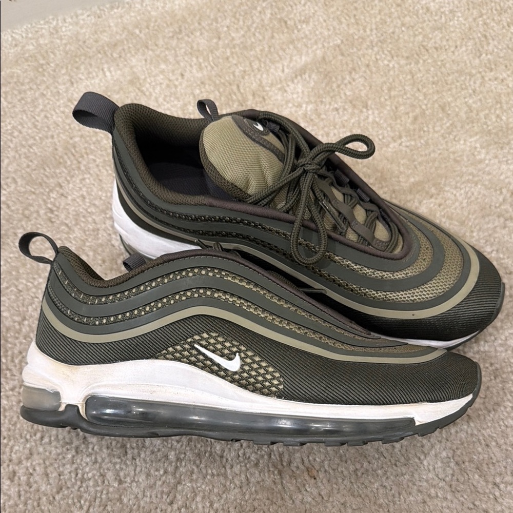 Nike Air Max 97 Khaki and Black Men's Sneakers